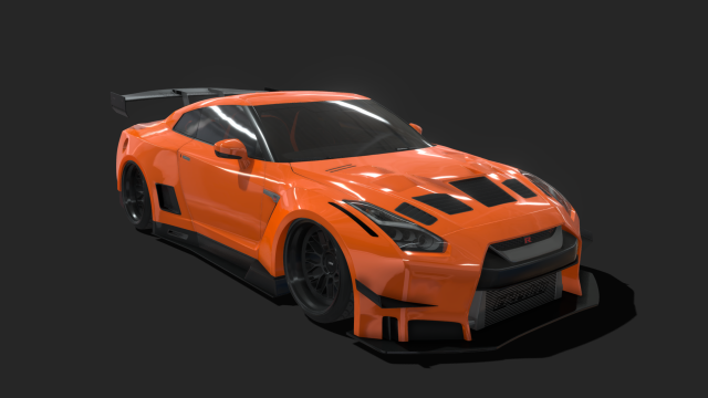 Nissan GT-R R35 GT 3D Model .c4d .max .obj .3ds .fbx .stl .blend 