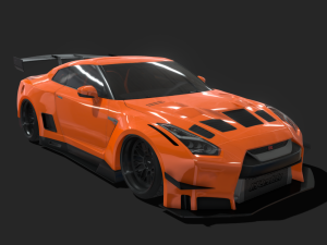Nissan GT-R R35 GT 3D Model