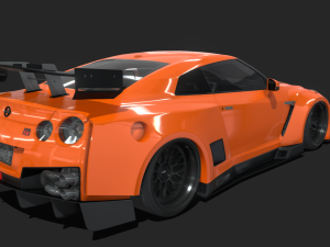 Nissan GT-R R35 GT 3D Model