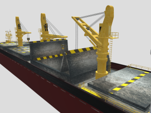 Bulk carrier 3D Model