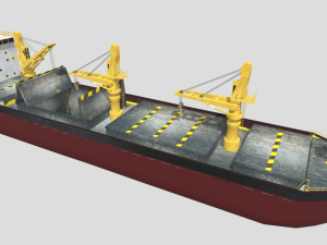Bulk carrier 3D Model