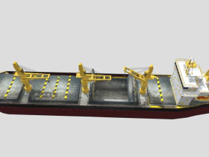 Bulk carrier 3D Model