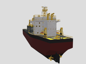 Bulk carrier 3D Model