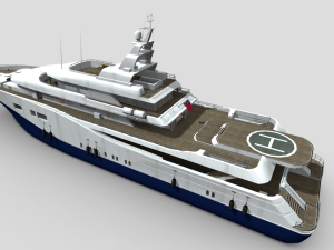 Moderne Yacht Model 3D