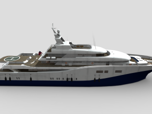 Moderne Yacht Model 3D