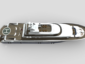 Moderne Yacht Model 3D