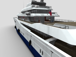Moderne Yacht Model 3D