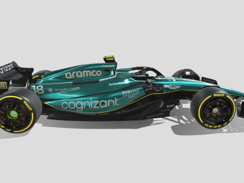 Aston Martin F1 AMR23 Modelo 3D