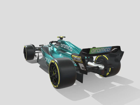Aston Martin F1 AMR23 Modelo 3D