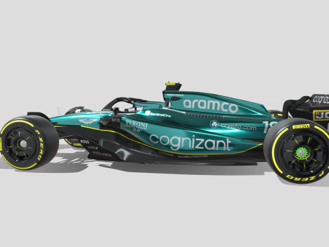 Aston Martin F1 AMR23 Modelo 3D