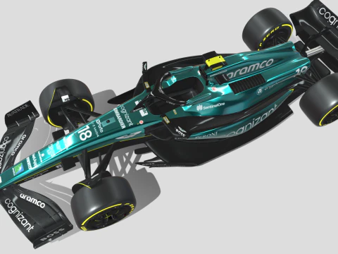 Aston Martin F1 AMR23 Modelo 3D