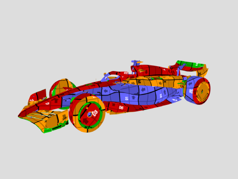 Aston Martin F1 AMR23 3D मॉडल