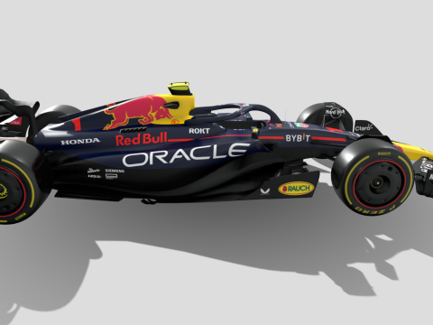 Oracle ReBull F1 Car RB19 Model 3D