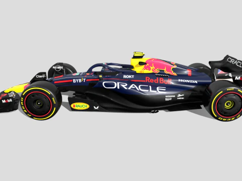 Oracle ReBull F1 Car RB19 3D Model