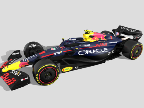 Oracle ReBull F1 Car RB19 3D Model