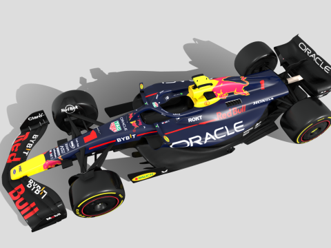 Oracle ReBull F1 Car RB19 Model 3D