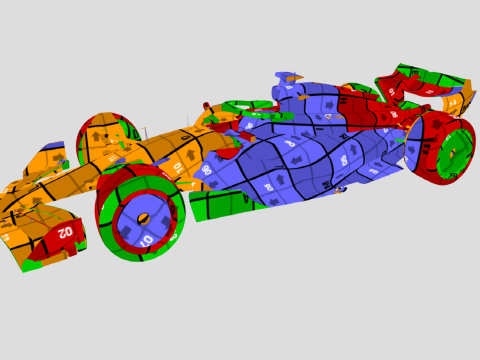 Oracle ReBull F1 Car RB19 Model 3D