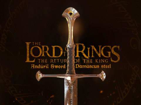 The Lord of the Rings Sword of King Elessar Modelo 3D
