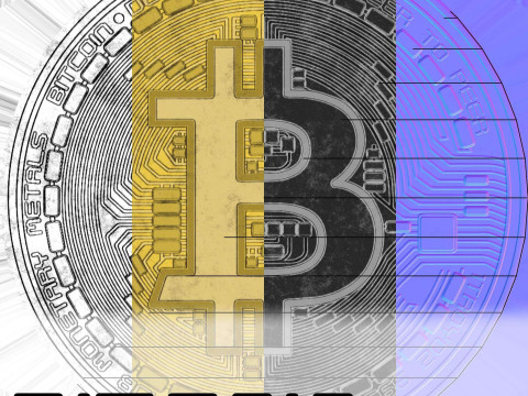 Bitcoin Coin High Resolution Digital Asset 3D Модель