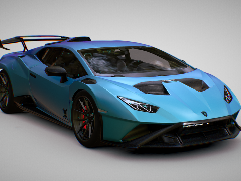 Lamborghin Huracan Turbo X 3D Model