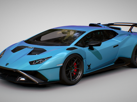 Lamborghin Huracan Turbo X 3D Model