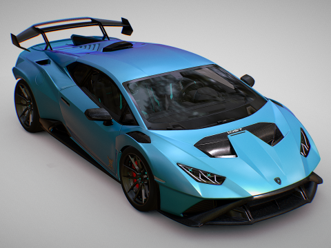 Lamborghin Huracan Turbo X 3D Model