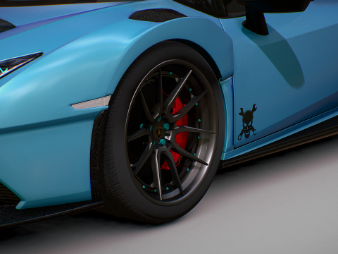 Lamborghin Huracan Turbo X 3D Model