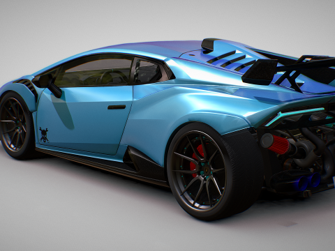 Lamborghin Huracan Turbo X 3D Model