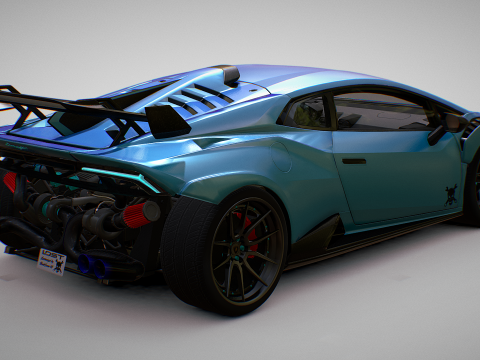 Lamborghin Huracan Turbo X 3D Model
