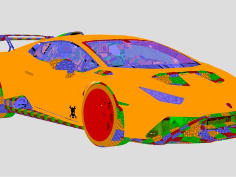 Lamborghin Huracan Turbo X 3D Model