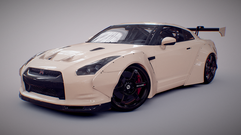Nisan Skyline GTR 3D Model .c4d .max .obj .3ds .fbx .stl .blend 
