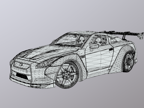Nisan Skyline GTR 3D Model