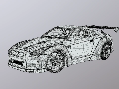 Nisan Skyline GTR 3D Model
