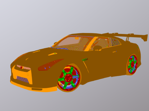 Nisan Skyline GTR 3D Model