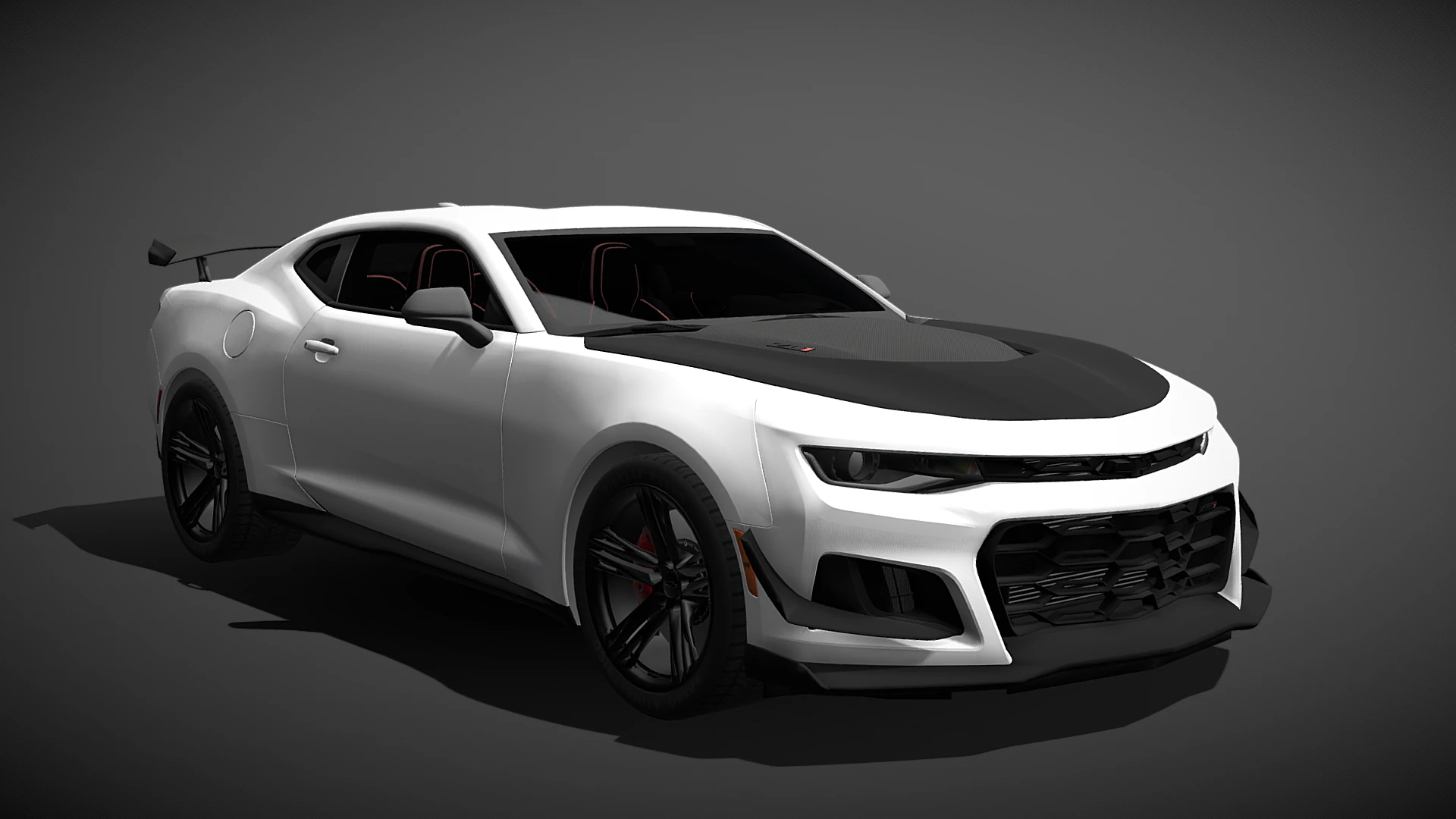 Chevrolet Camaro ZL1 1LE 3D Model .c4d .max .obj .3ds .fbx .stl .blend 