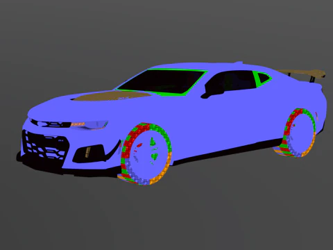 Chevrolet Camaro ZL1 1LE 3D Model