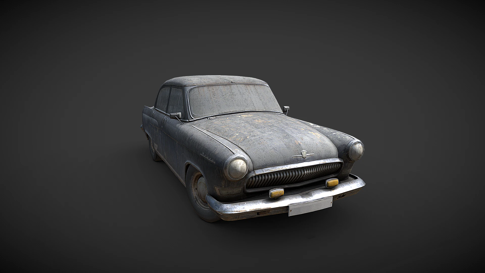 Classic Car 3D Model .c4d .max .obj .3ds .fbx .stl .blend