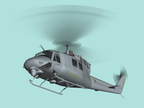 UH-1N Iroquois US Marine Corps Model 3D