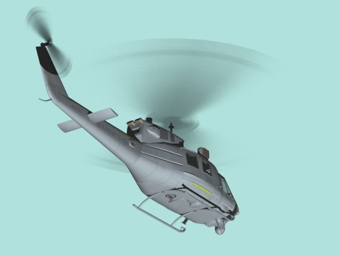 UH-1N Iroquois US Marine Corps Model 3D