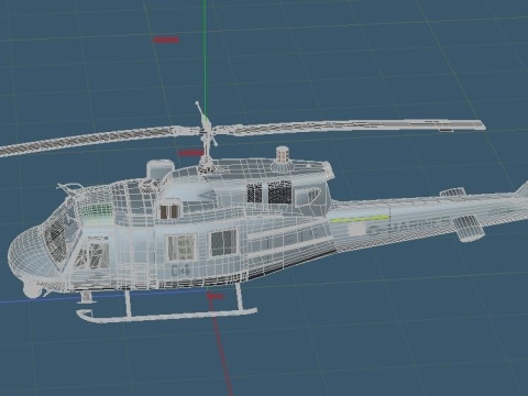 UH-1N Iroquois US Marine Corps Model 3D