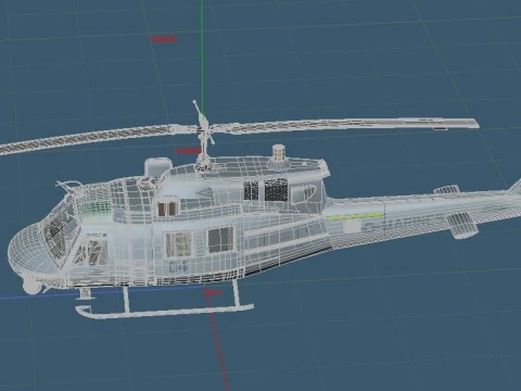 UH-1N Iroquois US Marine Corps 3D Model