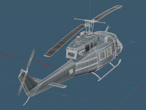 UH-1N Iroquois US Marine Corps Model 3D