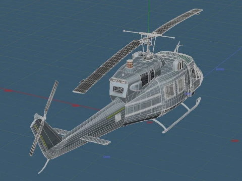 UH-1N Iroquois US Marine Corps 3D Model