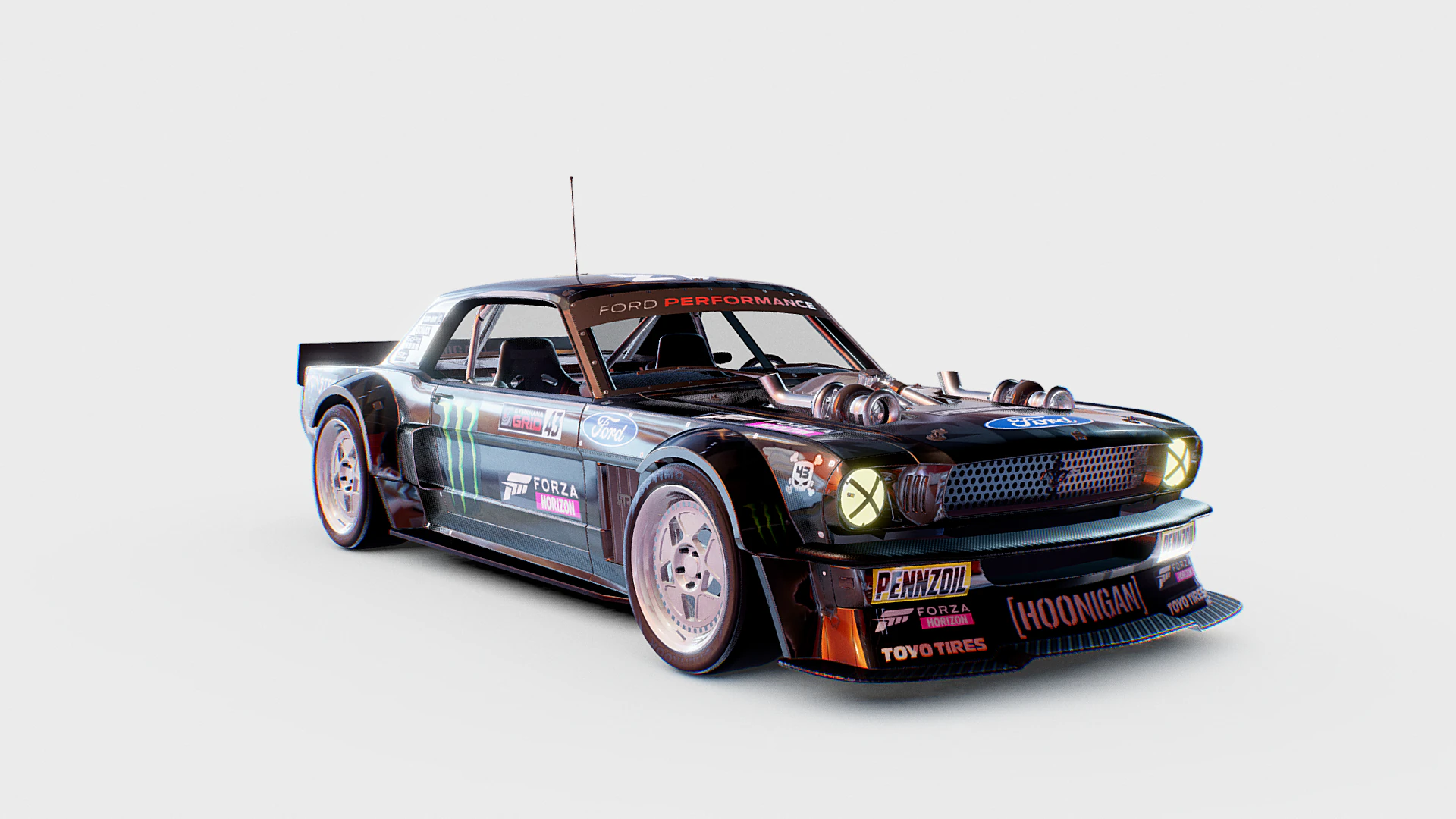 Hoonicorn Ken Block 3D Model .c4d .max .obj .3ds .fbx .stl .blend 