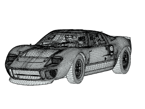 F0rd GT40 1964 Modelo 3D