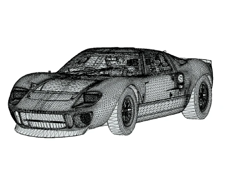 F0rd GT40 1964 3D Model