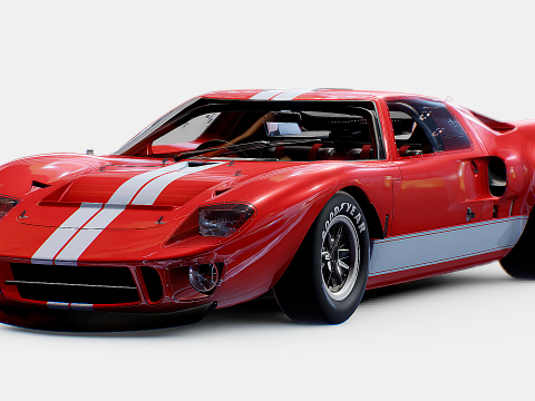 F0rd GT40 1964 Modelo 3D