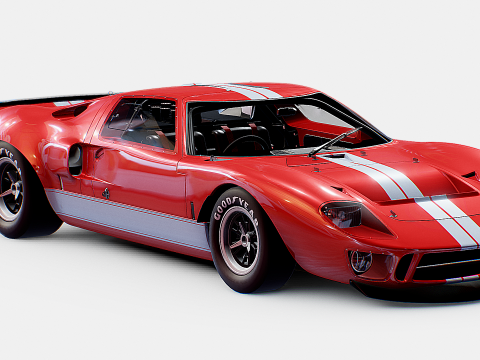 F0rd GT40 1964 Modelo 3D