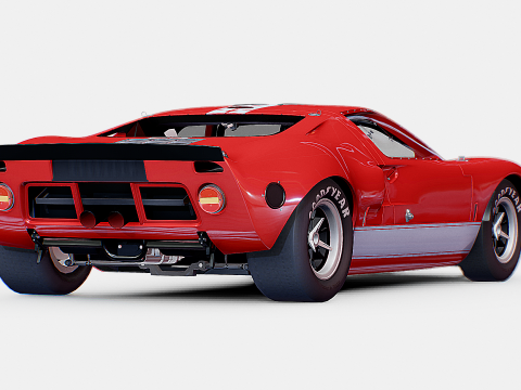 F0rd GT40 1964 Modelo 3D