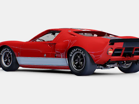 F0rd GT40 1964 3D Model
